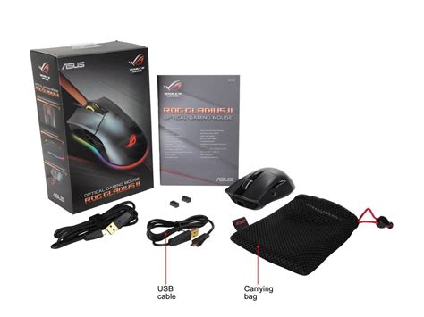 ASUS Gaming mouse/Wired/USB 2.0/Aura Sync/Win10/IP56/11/123x68x40mm/59g w/o cable/BLK/6 buttons/Switch: 60million